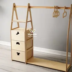رگال لباس کودک شاپرک + چوب لباسی هدیه - خانه میشا