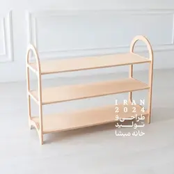 ست رگال و قفسه و استند چوبی کودک شازده - خانه میشا