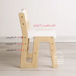 صندلی کودک چوبی دوستی - خانه میشا