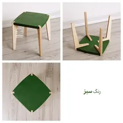 صندلی کودک چوبی رنگین‌کمان - خانه میشا