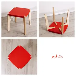 صندلی کودک چوبی رنگین‌کمان - خانه میشا