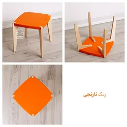 صندلی کودک چوبی رنگین‌کمان - خانه میشا