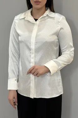 شومیز ساتن طرحدار