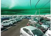 توری سایبان 80 درصد اماده نصب 4 در 10 توری شید سایبان دور دوزی شده با نوار و حلقه فلزی هر متر مربع