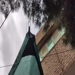 شید سایبان 80درصد 3در6 دور دوزی شده همراه با حلقه نصب