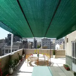 شید سایبان 80درصد 10در3 دور دوزی شده همراه با حلقه نصب