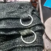 شید سایبان 80درصد 2 در7 دور دوزی شده همراه با حلقه نصب