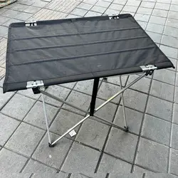 میز تاشو مسافرتی با اسکلت ضربدری و رویه برزنتی تقویت شده  کم جا و سبک کد8