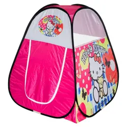 چادر بازی کودک طرح کیتی دخترانه hello kitty  کادو سیسمونی شال روسری ست عروسک کد5