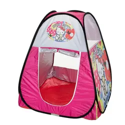 چادر بازی کودک طرح کیتی دخترانه hello kitty  کادو سیسمونی شال روسری ست عروسک کد7