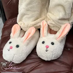 پتو سرهمی خرگوش جیب دار چشم درشت