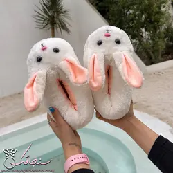 پتو سرهمی خرگوش جیب دار چشم درشت