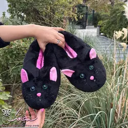 پتو سرهمی گربه اشرافی(مشكی)