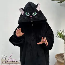 پتو سرهمی گربه اشرافی(مشكی)