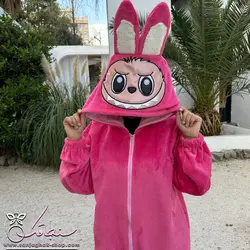 پتو سرهمی لبوبو سرخابی