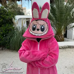 پتو سرهمی لبوبو سرخابی