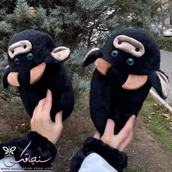 پتو سرهمی طرح گاو مشکی