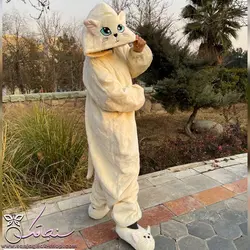 پتو سرهمی گربه اشرافی(سفید)