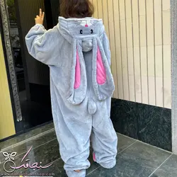 پتو سرهمی خرگوش گوش دراز طوسی