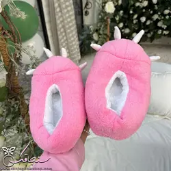 پتو سرهمی دایناسور صورتی