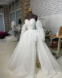 لباس عروس اروپایی حریر