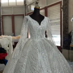 لباس عروس پفکی طرح طاووسی