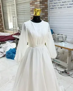 لباس عروس اروپایی حریر ۳۷۷
