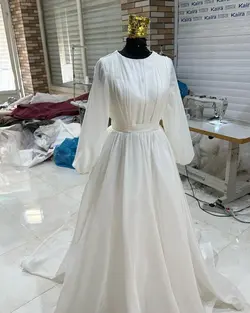 لباس عروس اروپایی حریر ۳۷۷