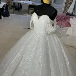 لباس عروس سه کلوش شاین ژاپنی افشولدر با تزئینات دانتل
