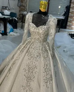 لباس عروس شاین با پنل سنگین ۳۰۱