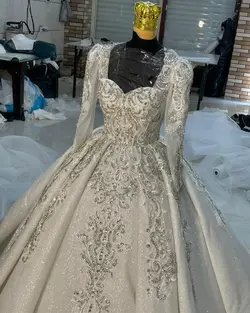 لباس عروس شاین با پنل سنگین ۳۰۱