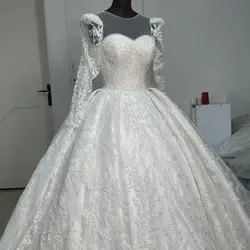 لباس عروس پفکی با ساتن زونیکس جفت