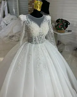 لباس حریر سه کلوش با دانتل شکوفه