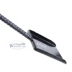 کفگیر زغال گیر فلزی دست ساز 60 سانتی، مناسب منقل باربیکیو