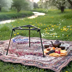 اجاق و سه پایه آتش خاطره سفری تاشو ،برای  پخت و پز غذا وچای آتشی 0