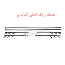 کباب پز مسافرتی 2 طبقه ای کامیلاک مدل کاکتوس دارای سایز بندی