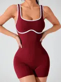 اورال شورتکی زنانه مدل سیملس پشت چین دار نوار دوزی کد 0435