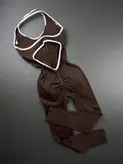 اورال ورزشی زنانه مدل سیملس مغزی دوزی پشت باز کد 0436