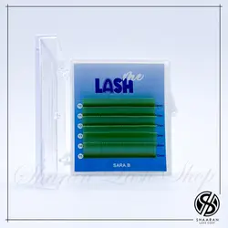 مینی پالت مژه اکستنشن رنگی لش می سبز کم رنگ CC07-MIX
