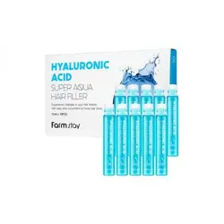 فیلر مو هیالورونیک اسید فارم استی Farmstay | HYALURONIC ACID SUPER AQUA HAIR FILLER - رویال بانو