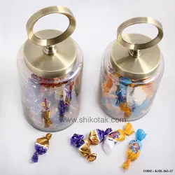 بانکه شیشه ای در فلزی کانتینری مدل واله سایز بزرگ
