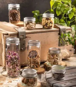 بانکه شیشه ای درب فلزی مدل آپامه