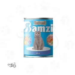 کنسرو گربه بامزی پته مرغ و ماهی ۳۸۰ گرم Bamzi - پت شاپ هلوپت