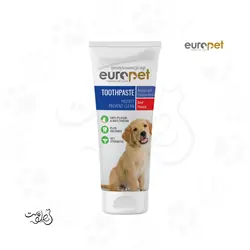 خمیر دندان سگ با طعم گوشت یوروپت ۱۰۰ گرم Europet Toothpaste - پت شاپ هلوپت