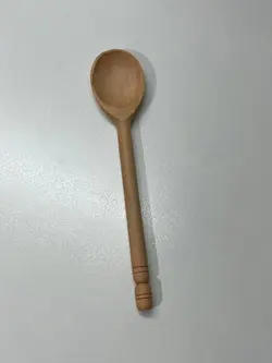 قاشق چوبی دست ساز دسته خراطی کد806