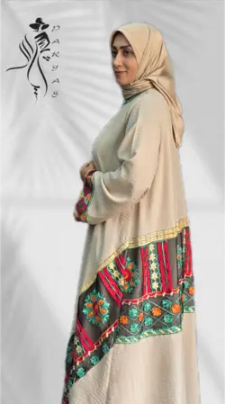 مانتو عبای گلدوزی شده مدل سوسن | اوج زیبایی و اصالت ایرانی | 09127981367