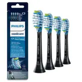 سری یدک مسواک برقی فیلیپس 4 عدد مشکی مدل Philips Sonicare C3 Permium Plaque Defence