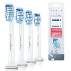 سری یدک مسواک برقی فیلیپس 4 عددی سفید مدل  Philips Sonicare S Senstive