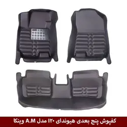 کفپوش پنج بعدی خودرو هیوندای I20 مدل A.M برند وینکا