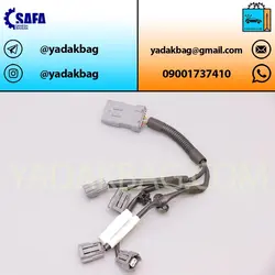دسته سیم سوخت پاش 206 سوکت بیضی طوسی 9661675380 دناکو